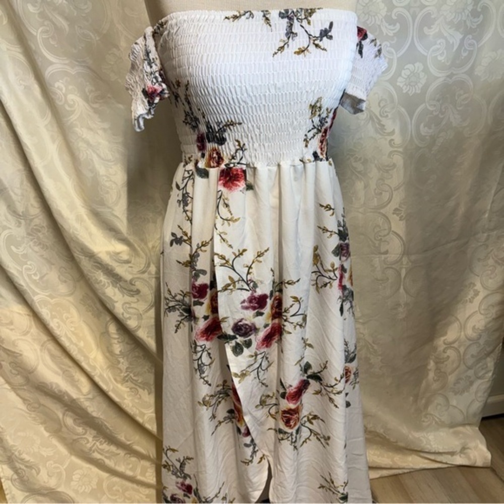 Floral Off-Shoulder maxi dress